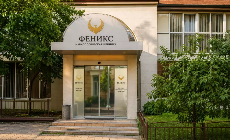 Вход в наркологическую клинику «Феникс» в Саранске
